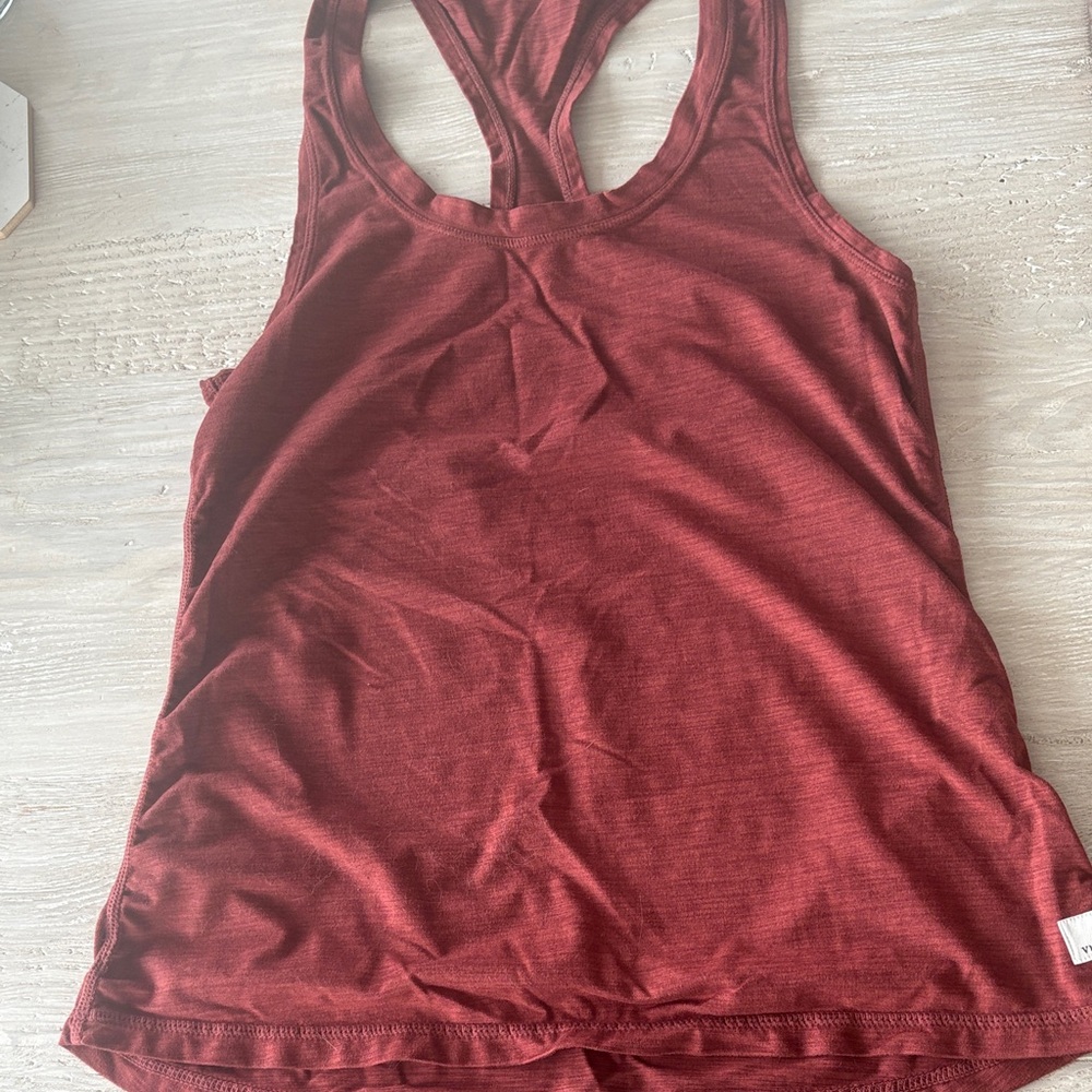 Vuori Maroon Tank Top